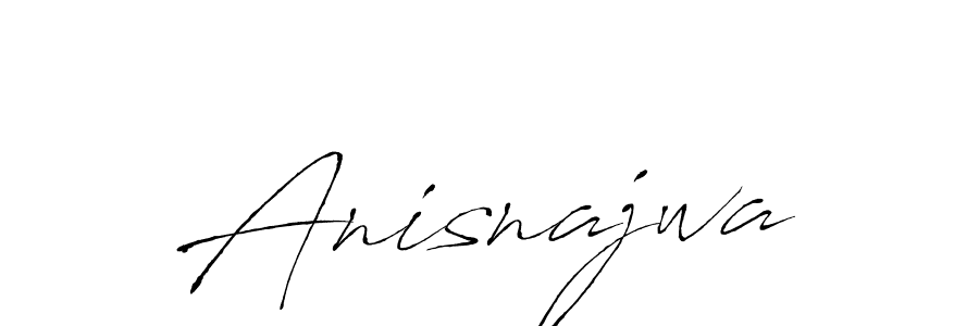 The best way (Antro_Vectra) to make a short signature is to pick only two or three words in your name. The name Anisnajwa include a total of six letters. For converting this name. Anisnajwa signature style 6 images and pictures png