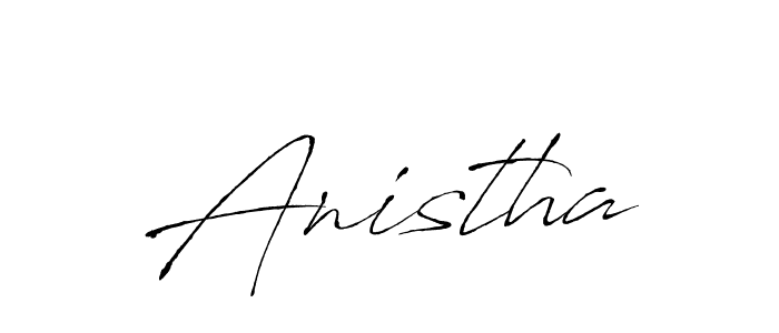 Use a signature maker to create a handwritten signature online. With this signature software, you can design (Antro_Vectra) your own signature for name Anistha. Anistha signature style 6 images and pictures png