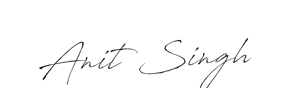 How to make Anit Singh name signature. Use Antro_Vectra style for creating short signs online. This is the latest handwritten sign. Anit Singh signature style 6 images and pictures png