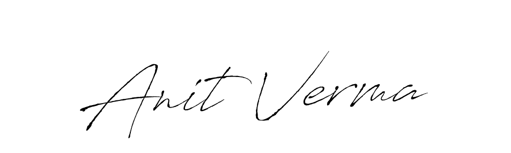 Anit Verma stylish signature style. Best Handwritten Sign (Antro_Vectra) for my name. Handwritten Signature Collection Ideas for my name Anit Verma. Anit Verma signature style 6 images and pictures png