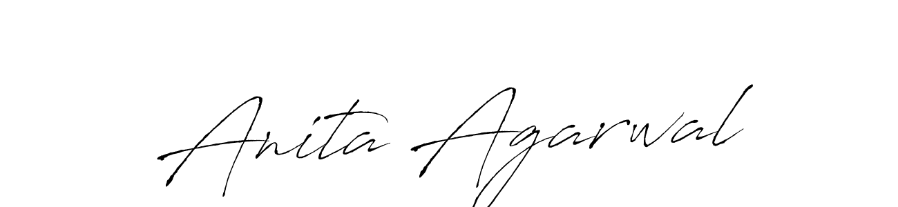 The best way (Antro_Vectra) to make a short signature is to pick only two or three words in your name. The name Anita Agarwal include a total of six letters. For converting this name. Anita Agarwal signature style 6 images and pictures png