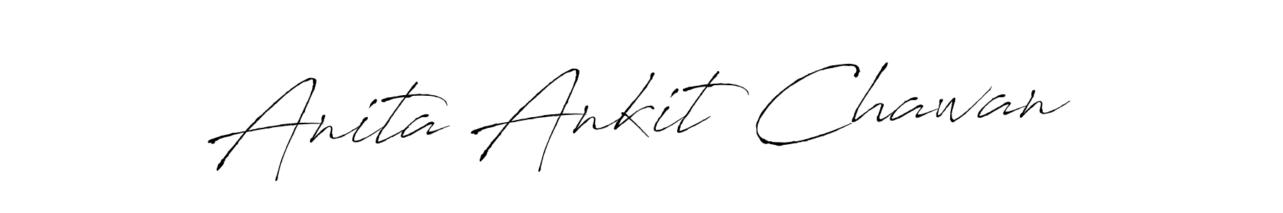 Anita Ankit Chawan stylish signature style. Best Handwritten Sign (Antro_Vectra) for my name. Handwritten Signature Collection Ideas for my name Anita Ankit Chawan. Anita Ankit Chawan signature style 6 images and pictures png