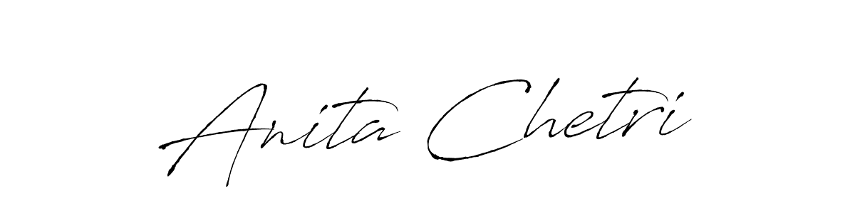 Anita Chetri stylish signature style. Best Handwritten Sign (Antro_Vectra) for my name. Handwritten Signature Collection Ideas for my name Anita Chetri. Anita Chetri signature style 6 images and pictures png