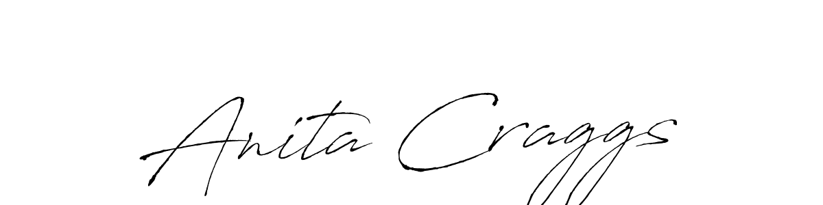Make a beautiful signature design for name Anita Craggs. With this signature (Antro_Vectra) style, you can create a handwritten signature for free. Anita Craggs signature style 6 images and pictures png