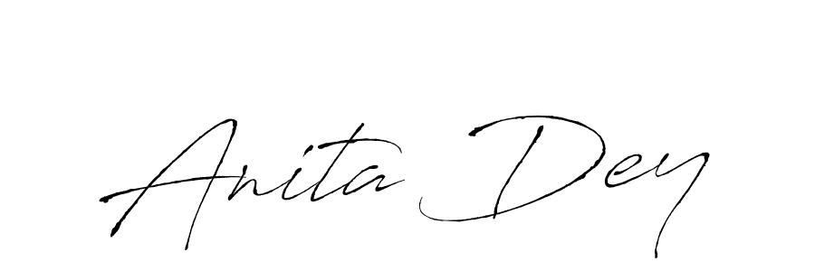 How to make Anita Dey name signature. Use Antro_Vectra style for creating short signs online. This is the latest handwritten sign. Anita Dey signature style 6 images and pictures png