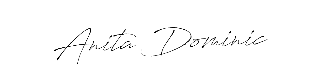 Anita Dominic stylish signature style. Best Handwritten Sign (Antro_Vectra) for my name. Handwritten Signature Collection Ideas for my name Anita Dominic. Anita Dominic signature style 6 images and pictures png