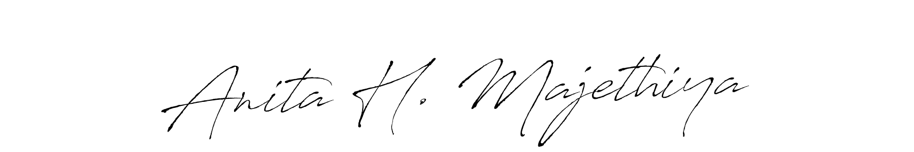 if you are searching for the best signature style for your name Anita H. Majethiya. so please give up your signature search. here we have designed multiple signature styles  using Antro_Vectra. Anita H. Majethiya signature style 6 images and pictures png