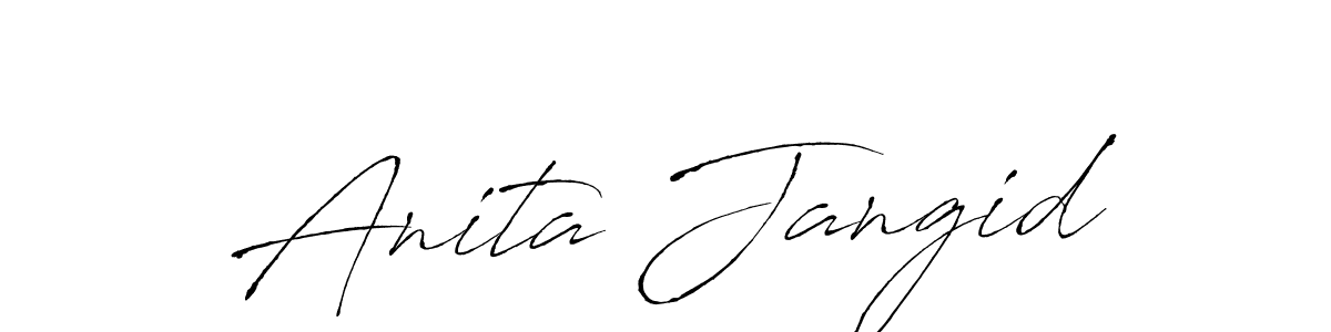 Make a beautiful signature design for name Anita Jangid. With this signature (Antro_Vectra) style, you can create a handwritten signature for free. Anita Jangid signature style 6 images and pictures png