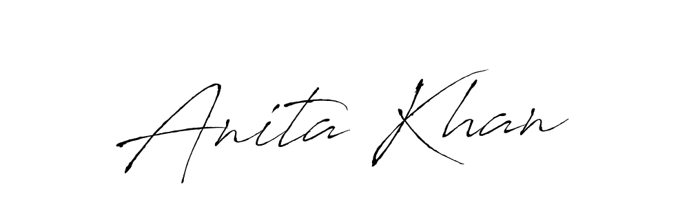 Use a signature maker to create a handwritten signature online. With this signature software, you can design (Antro_Vectra) your own signature for name Anita Khan. Anita Khan signature style 6 images and pictures png