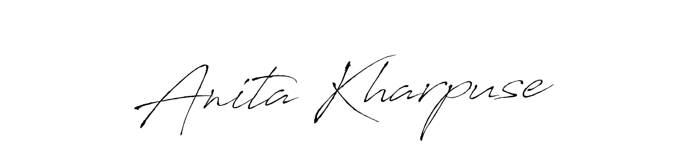 if you are searching for the best signature style for your name Anita Kharpuse. so please give up your signature search. here we have designed multiple signature styles  using Antro_Vectra. Anita Kharpuse signature style 6 images and pictures png