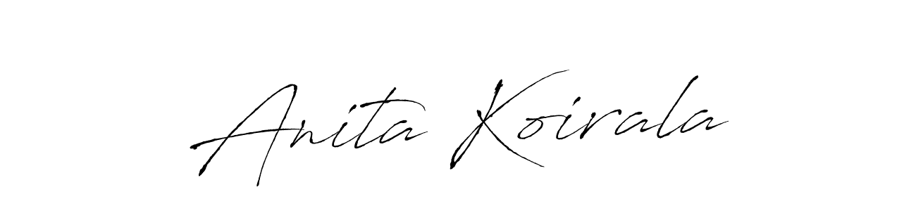 Use a signature maker to create a handwritten signature online. With this signature software, you can design (Antro_Vectra) your own signature for name Anita Koirala. Anita Koirala signature style 6 images and pictures png