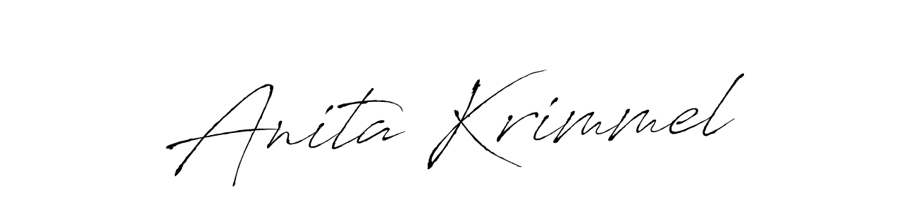 Similarly Antro_Vectra is the best handwritten signature design. Signature creator online .You can use it as an online autograph creator for name Anita Krimmel. Anita Krimmel signature style 6 images and pictures png