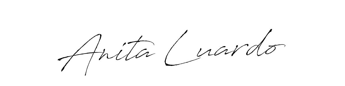 Anita Luardo stylish signature style. Best Handwritten Sign (Antro_Vectra) for my name. Handwritten Signature Collection Ideas for my name Anita Luardo. Anita Luardo signature style 6 images and pictures png