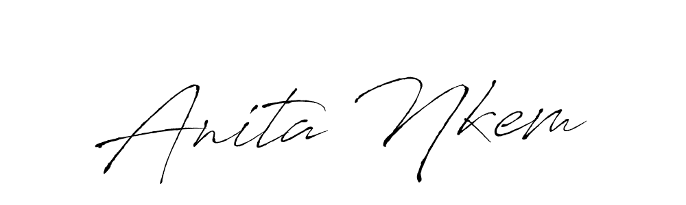 Antro_Vectra is a professional signature style that is perfect for those who want to add a touch of class to their signature. It is also a great choice for those who want to make their signature more unique. Get Anita Nkem name to fancy signature for free. Anita Nkem signature style 6 images and pictures png