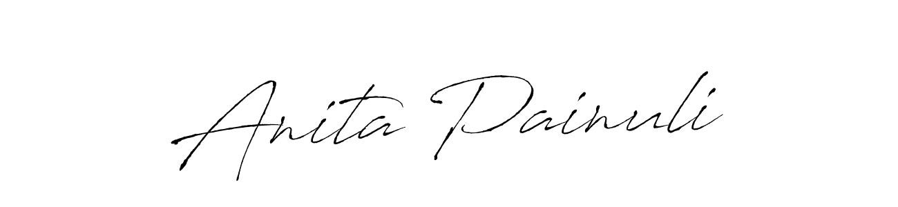 You should practise on your own different ways (Antro_Vectra) to write your name (Anita Painuli) in signature. don't let someone else do it for you. Anita Painuli signature style 6 images and pictures png