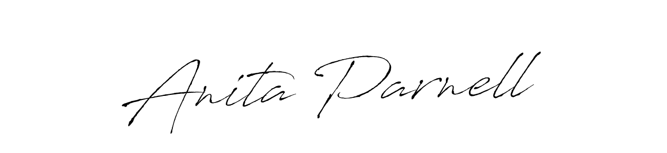 Make a beautiful signature design for name Anita Parnell. With this signature (Antro_Vectra) style, you can create a handwritten signature for free. Anita Parnell signature style 6 images and pictures png