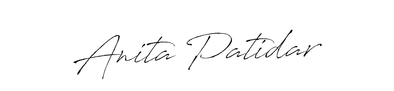 Antro_Vectra is a professional signature style that is perfect for those who want to add a touch of class to their signature. It is also a great choice for those who want to make their signature more unique. Get Anita Patidar name to fancy signature for free. Anita Patidar signature style 6 images and pictures png