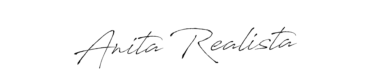 Create a beautiful signature design for name Anita Realista. With this signature (Antro_Vectra) fonts, you can make a handwritten signature for free. Anita Realista signature style 6 images and pictures png
