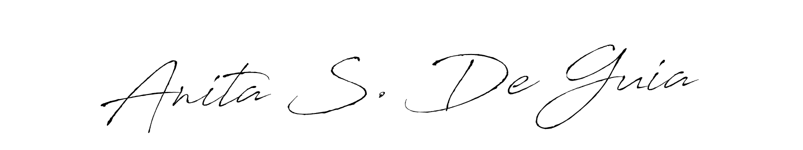 Also we have Anita S. De Guia name is the best signature style. Create professional handwritten signature collection using Antro_Vectra autograph style. Anita S. De Guia signature style 6 images and pictures png