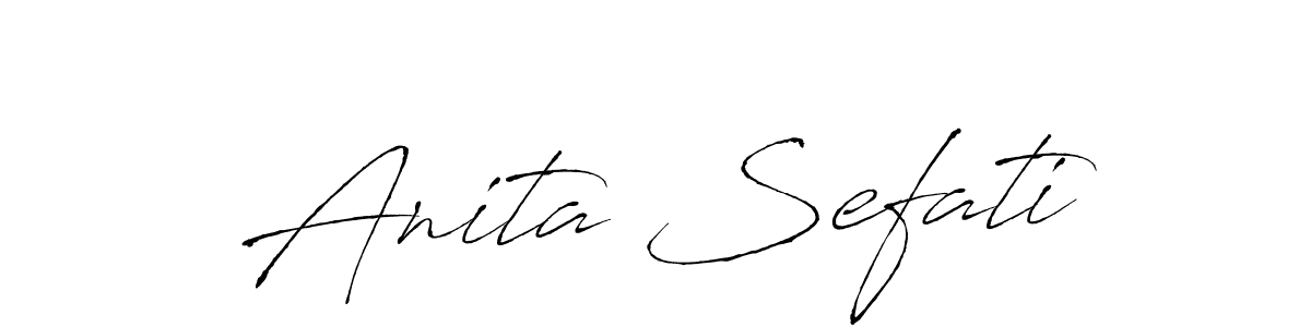 Anita Sefati stylish signature style. Best Handwritten Sign (Antro_Vectra) for my name. Handwritten Signature Collection Ideas for my name Anita Sefati. Anita Sefati signature style 6 images and pictures png