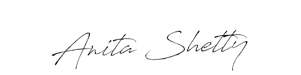 Design your own signature with our free online signature maker. With this signature software, you can create a handwritten (Antro_Vectra) signature for name Anita Shetty. Anita Shetty signature style 6 images and pictures png