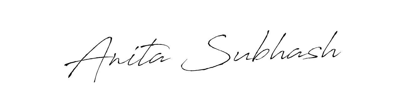 How to make Anita Subhash signature? Antro_Vectra is a professional autograph style. Create handwritten signature for Anita Subhash name. Anita Subhash signature style 6 images and pictures png