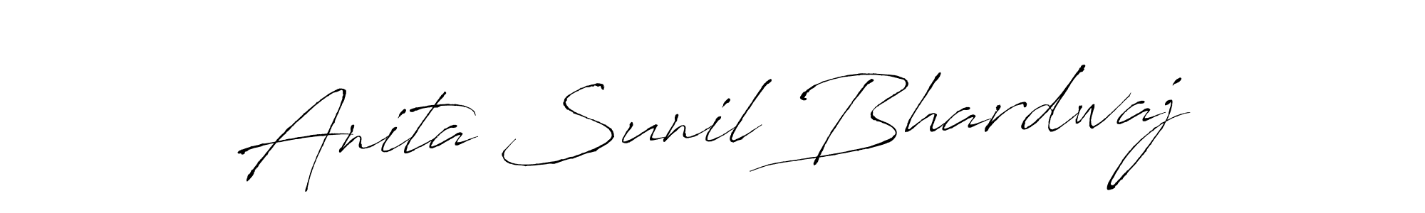 It looks lik you need a new signature style for name Anita Sunil Bhardwaj. Design unique handwritten (Antro_Vectra) signature with our free signature maker in just a few clicks. Anita Sunil Bhardwaj signature style 6 images and pictures png