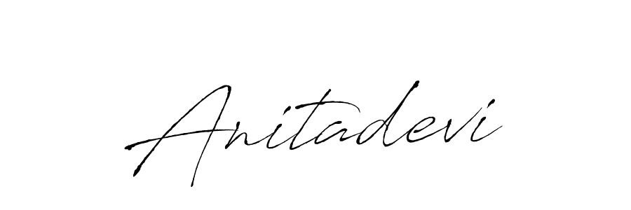 Antro_Vectra is a professional signature style that is perfect for those who want to add a touch of class to their signature. It is also a great choice for those who want to make their signature more unique. Get Anitadevi name to fancy signature for free. Anitadevi signature style 6 images and pictures png