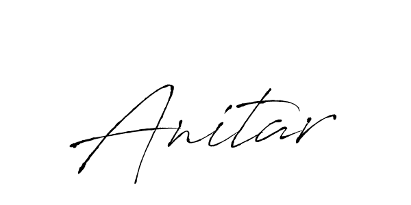 Use a signature maker to create a handwritten signature online. With this signature software, you can design (Antro_Vectra) your own signature for name Anitar. Anitar signature style 6 images and pictures png