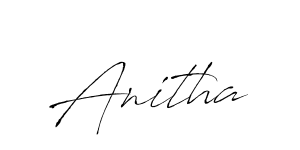 How to make Anitha signature? Antro_Vectra is a professional autograph style. Create handwritten signature for Anitha name. Anitha signature style 6 images and pictures png
