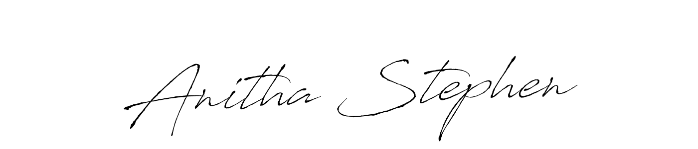Similarly Antro_Vectra is the best handwritten signature design. Signature creator online .You can use it as an online autograph creator for name Anitha Stephen. Anitha Stephen signature style 6 images and pictures png
