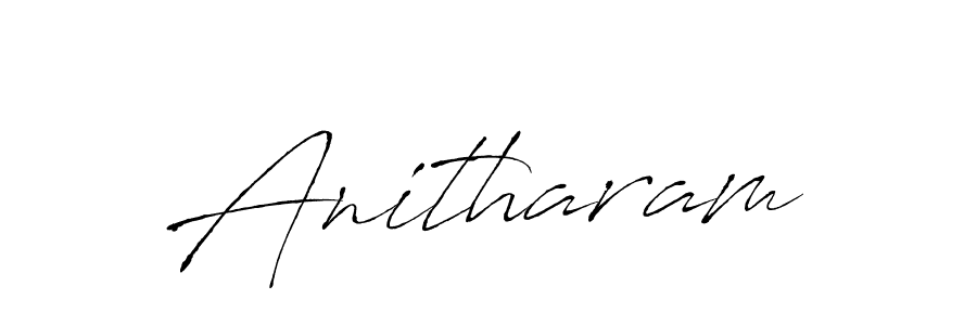 How to make Anitharam signature? Antro_Vectra is a professional autograph style. Create handwritten signature for Anitharam name. Anitharam signature style 6 images and pictures png