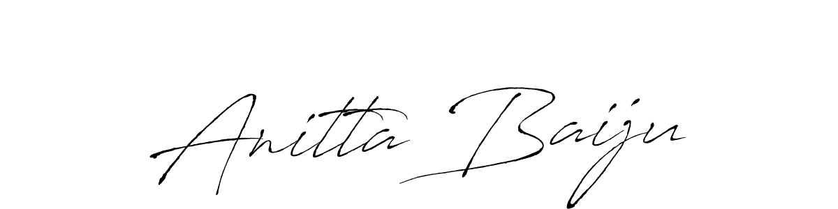 How to make Anitta Baiju signature? Antro_Vectra is a professional autograph style. Create handwritten signature for Anitta Baiju name. Anitta Baiju signature style 6 images and pictures png