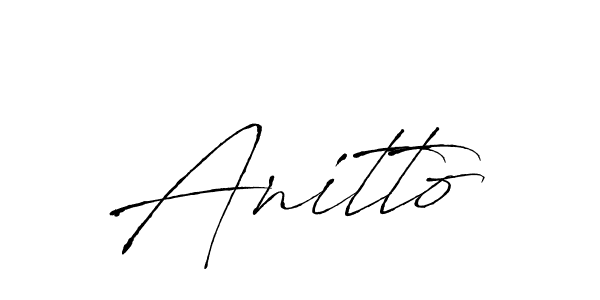 Also we have Anitto name is the best signature style. Create professional handwritten signature collection using Antro_Vectra autograph style. Anitto signature style 6 images and pictures png