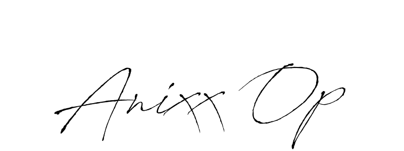 The best way (Antro_Vectra) to make a short signature is to pick only two or three words in your name. The name Anixx Op include a total of six letters. For converting this name. Anixx Op signature style 6 images and pictures png