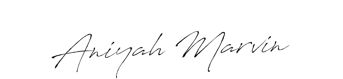 How to make Aniyah Marvin signature? Antro_Vectra is a professional autograph style. Create handwritten signature for Aniyah Marvin name. Aniyah Marvin signature style 6 images and pictures png