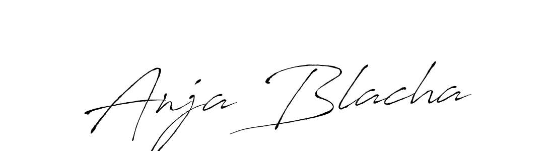 Use a signature maker to create a handwritten signature online. With this signature software, you can design (Antro_Vectra) your own signature for name Anja Blacha. Anja Blacha signature style 6 images and pictures png