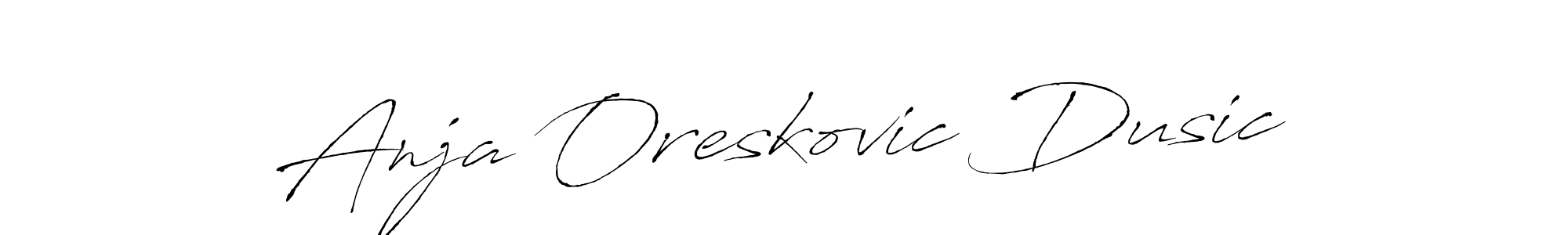 Similarly Antro_Vectra is the best handwritten signature design. Signature creator online .You can use it as an online autograph creator for name Anja Oreskovic Dusic. Anja Oreskovic Dusic signature style 6 images and pictures png