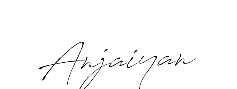 Use a signature maker to create a handwritten signature online. With this signature software, you can design (Antro_Vectra) your own signature for name Anjaiyan. Anjaiyan signature style 6 images and pictures png