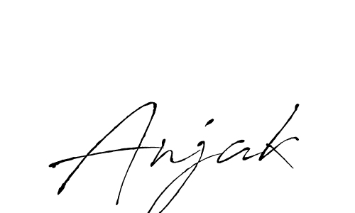 Make a beautiful signature design for name Anjak. Use this online signature maker to create a handwritten signature for free. Anjak signature style 6 images and pictures png