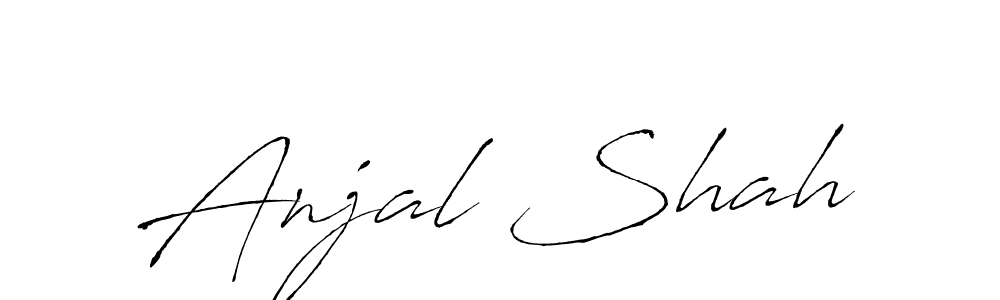 Anjal Shah stylish signature style. Best Handwritten Sign (Antro_Vectra) for my name. Handwritten Signature Collection Ideas for my name Anjal Shah. Anjal Shah signature style 6 images and pictures png