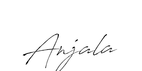 Design your own signature with our free online signature maker. With this signature software, you can create a handwritten (Antro_Vectra) signature for name Anjala. Anjala signature style 6 images and pictures png