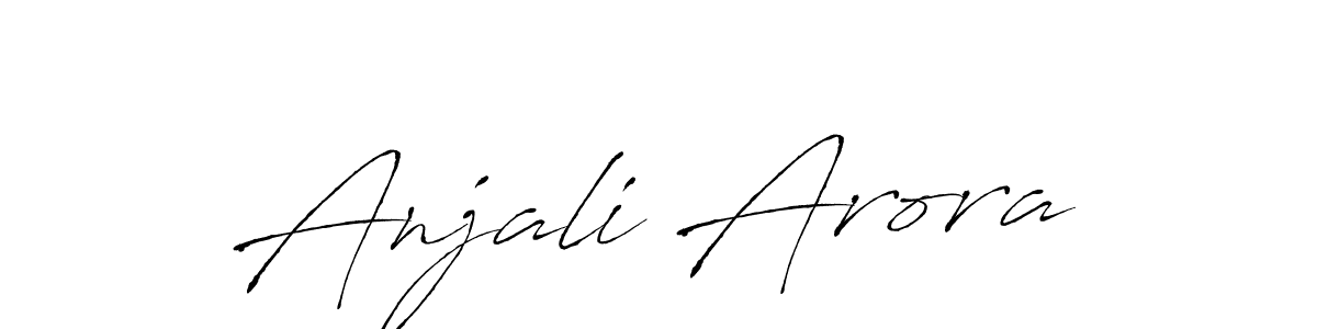 Make a beautiful signature design for name Anjali Arora. With this signature (Antro_Vectra) style, you can create a handwritten signature for free. Anjali Arora signature style 6 images and pictures png