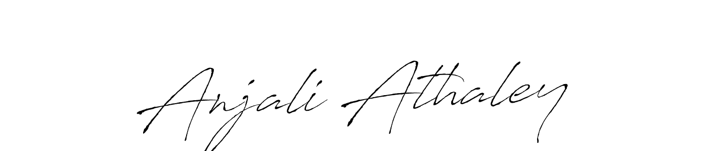 Design your own signature with our free online signature maker. With this signature software, you can create a handwritten (Antro_Vectra) signature for name Anjali Athaley. Anjali Athaley signature style 6 images and pictures png