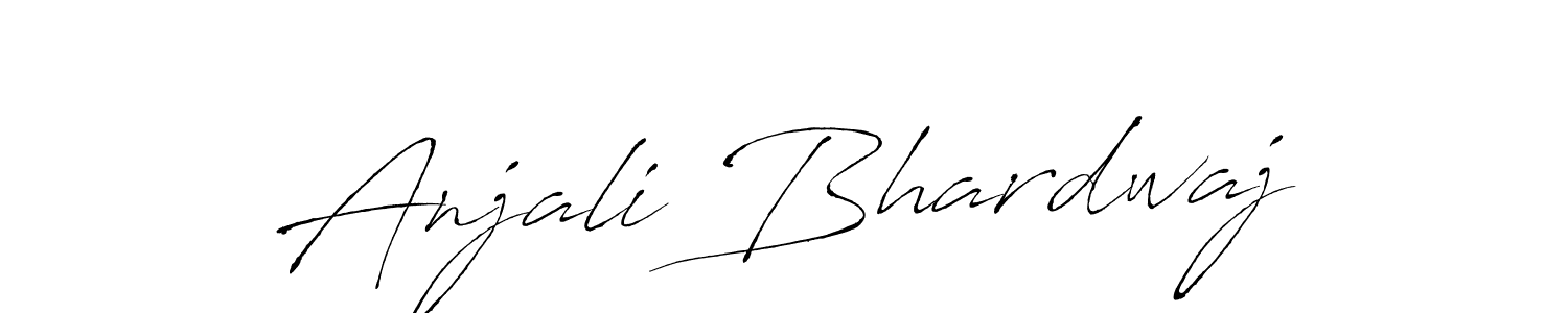 Make a beautiful signature design for name Anjali Bhardwaj. With this signature (Antro_Vectra) style, you can create a handwritten signature for free. Anjali Bhardwaj signature style 6 images and pictures png