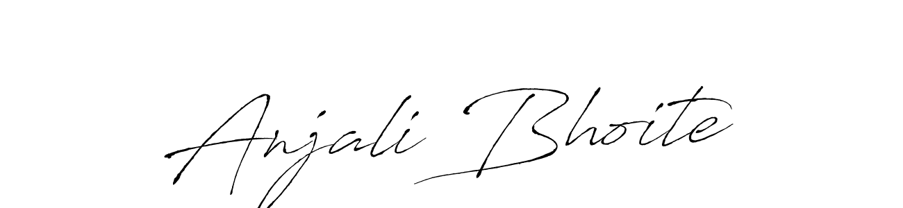 Make a beautiful signature design for name Anjali Bhoite. With this signature (Antro_Vectra) style, you can create a handwritten signature for free. Anjali Bhoite signature style 6 images and pictures png