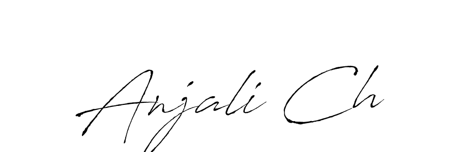 How to make Anjali Ch name signature. Use Antro_Vectra style for creating short signs online. This is the latest handwritten sign. Anjali Ch signature style 6 images and pictures png
