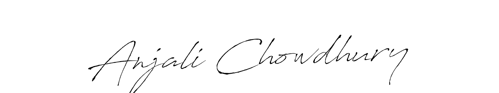 You should practise on your own different ways (Antro_Vectra) to write your name (Anjali Chowdhury) in signature. don't let someone else do it for you. Anjali Chowdhury signature style 6 images and pictures png