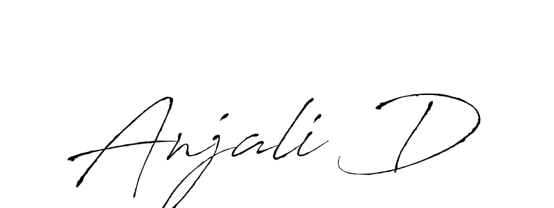 How to make Anjali D signature? Antro_Vectra is a professional autograph style. Create handwritten signature for Anjali D name. Anjali D signature style 6 images and pictures png