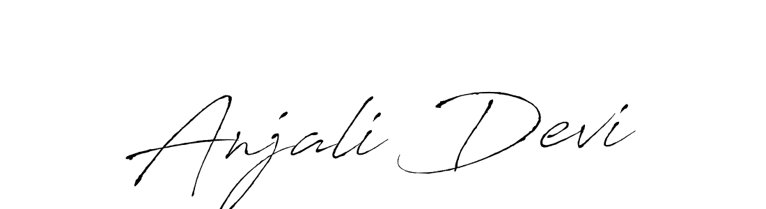 Make a beautiful signature design for name Anjali Devi. With this signature (Antro_Vectra) style, you can create a handwritten signature for free. Anjali Devi signature style 6 images and pictures png